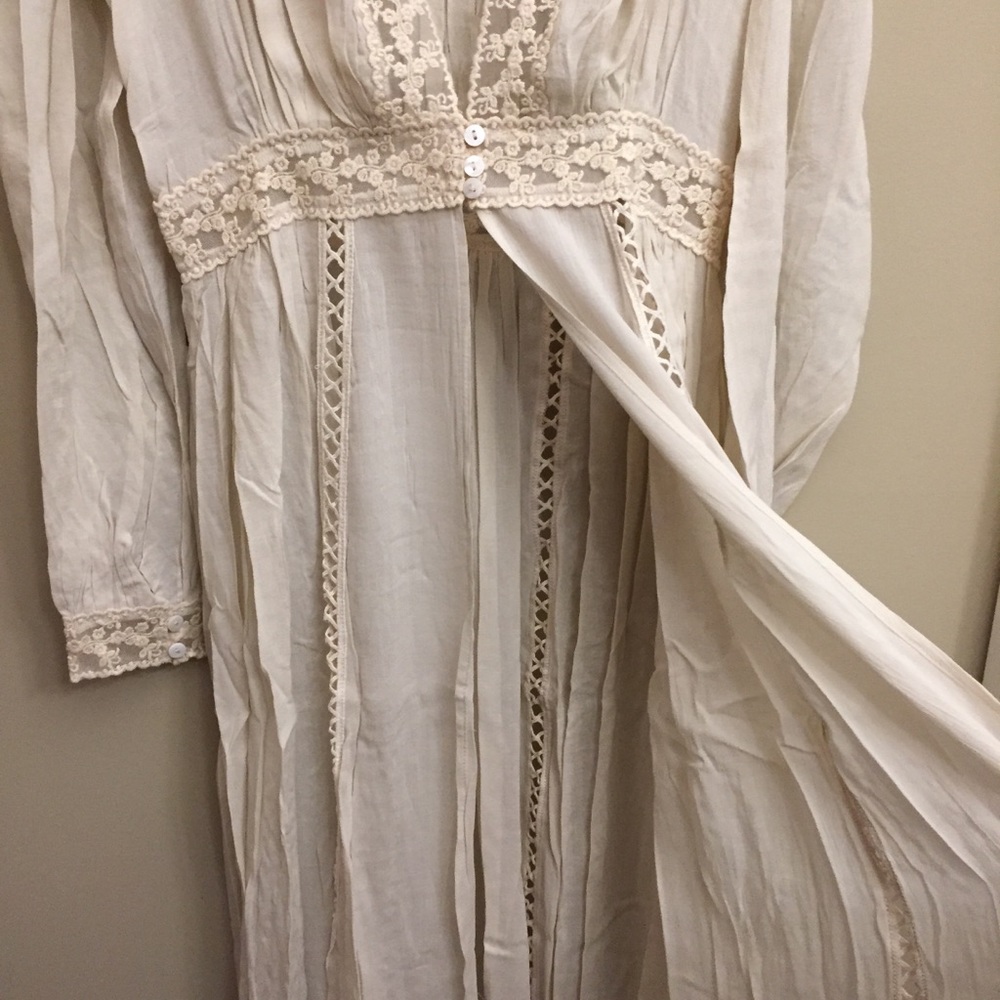 NWT Spell & The Gypsy Le Gauze Lace Duster lace XS - Picture 7 of 16